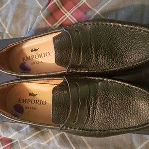 Emporio Men Shoes size 8.5 in black wore 2 times.